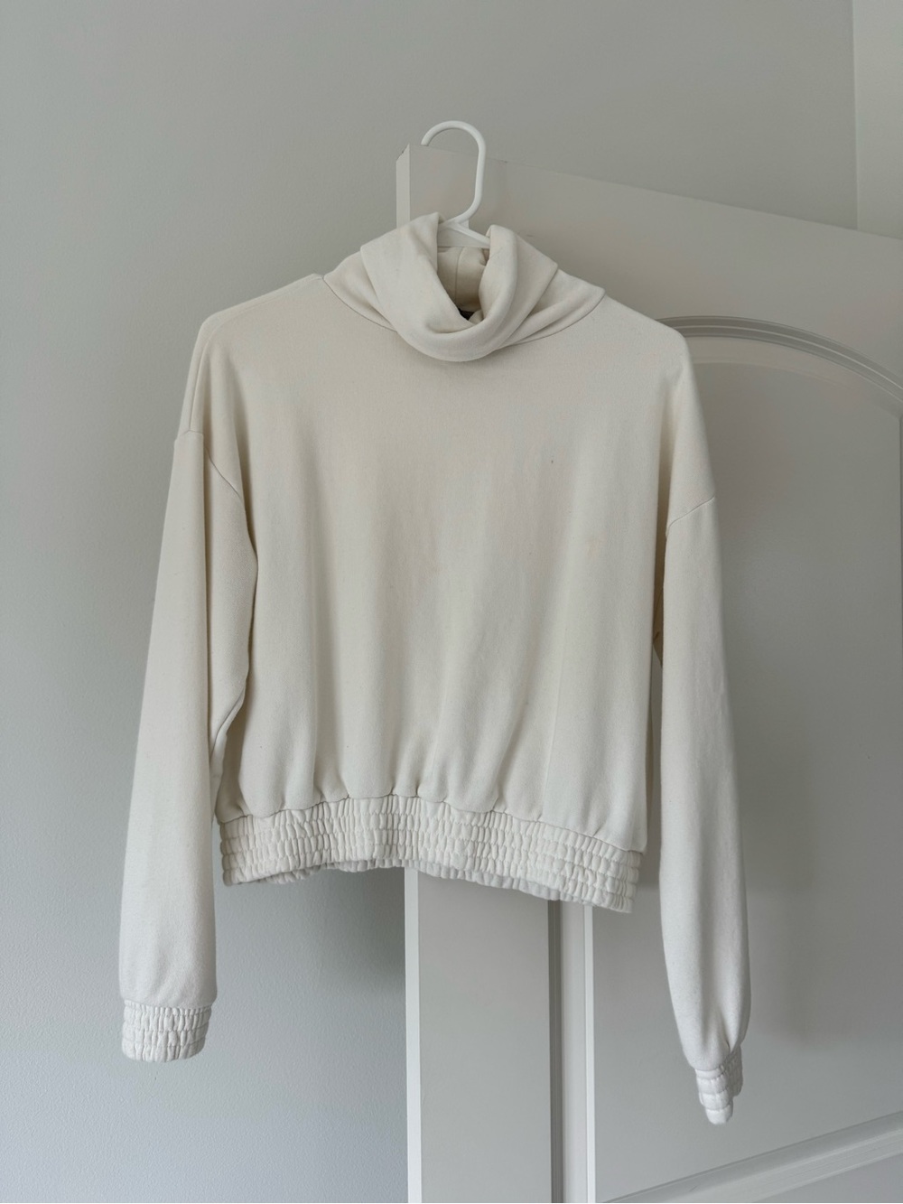 Forever 21 Cream Cowl Neck Pullover Sweater